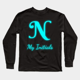 Letter N Letter Art Long Sleeve T-Shirt